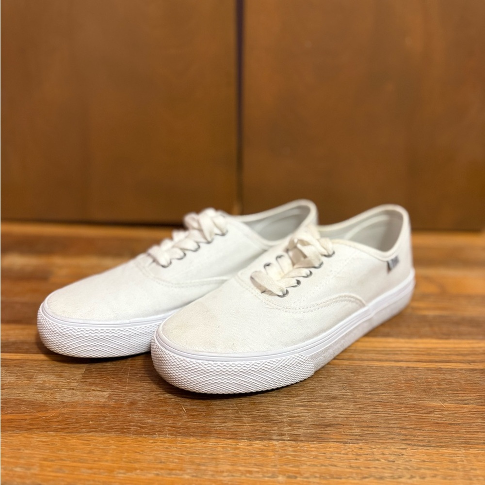 White Canvas Sneakers by Rival